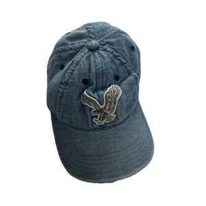 American Eagle Outfitters Blue Denim Baseball Hat Cap Adjustable One Size Unisex
